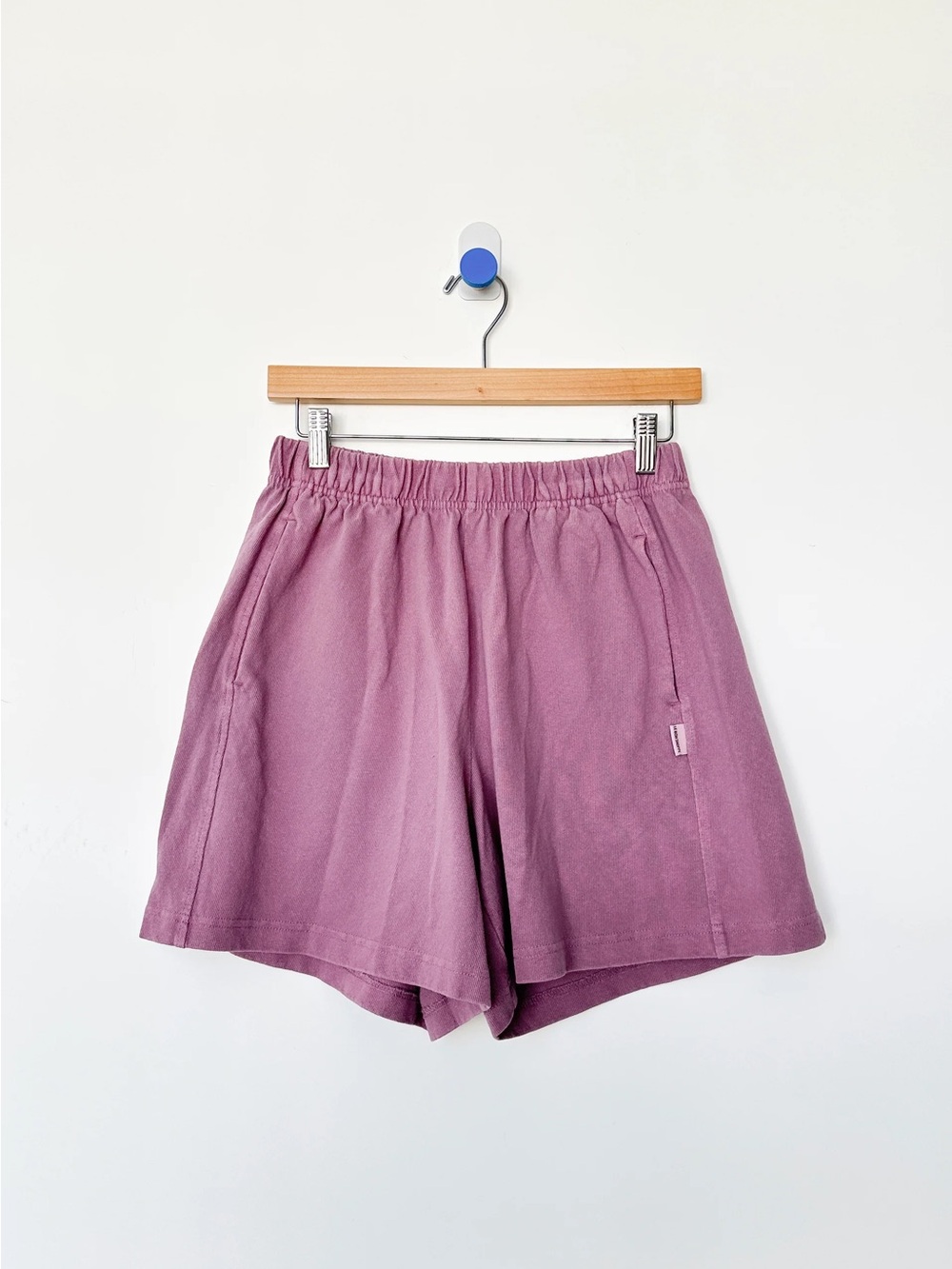 Le Bon Shoppe Flared Basketball Shorts in Dusty Lilac